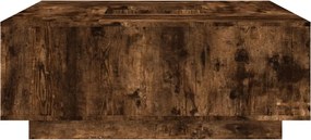 vidaXL Τραπεζάκι Σαλονιού Καπνιστή Δρυς 100x100x40 εκ Επεξεργασμ. Ξύλο