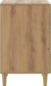 vidaXL Κομοδίνο Artisan Δρυς 43 x 41 x 66,5 εκ. Επεξεργασμένο Ξύλο