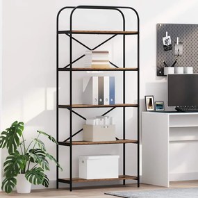 vidaXL Ράφι Βιβλίων Παλιό ξύλο 80 x 30 x 183 εκ Επεξεργασμένο ξύλο