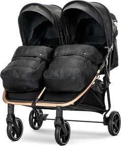 TWIN BABY STROLLER DUO BLACK+BAG up to 22kg