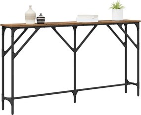 vidaXL Τραπέζι κονσόλας Παλιό Ξύλο 140 x 23 x 75 cm