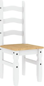 vidaXL Σετ Τραπεζαρίας 3 Τεμαχίων Panama από Μασίφ Ξύλο Πεύκου Λευκό