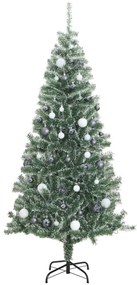 vidaXL Χριστουγεν. Δέντρο Τεχνητό με 300 LED/ Μπάλες/Χιόνι 210 εκ.