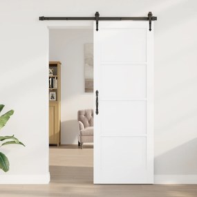 vidaXL Εσωτερική Πόρτα "ORKDAL" Λευκή 78x211x4 εκ Σταθερή Ξύλινη Πόρτα Πεύκου