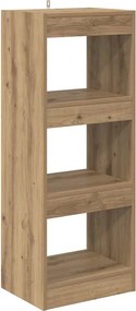 vidaXL Βιβλιοθήκη artisan δρυς 37 x 30 x 103 εκ Επεξεργασμένο ξύλο