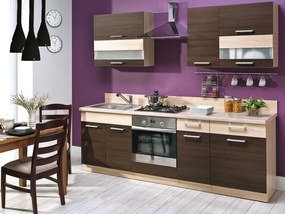 Σετ κουζίνας Mode 128, 240x60cm, Πάγκος, Πλαστικοποιημένη μοριοσανίδα | Epipla1.gr