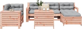 vidaXL Καναπές Κήπου Σετ 7 Τεμαχίων από Μασίφ Ψευδοτσούγκα Ελάτης