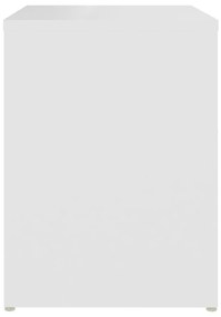 Κομοδίνο Λευκό 40 x 30 x 40 εκ. από Μοριοσανίδα - Λευκό