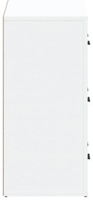 vidaXL Συρταριέρες 2 τεμ. Λευκές από Επεξεργασμένο Ξύλο