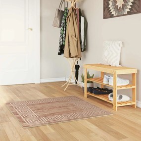 vidaXL Χαλί Runner MARSA Μπεζ και χρυσό 100 x 100 cm Πολυέστερ και PVC