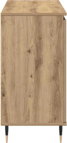 vidaXL Πλαϊνό γραφείο με συρτάρι Artisan Oak 101,5 x 35 x 70 εκ
