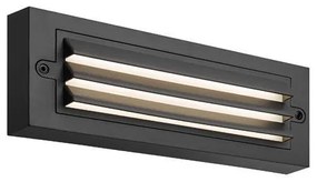 ΦΩΤΙΣΤΙΚΟ ΤΟΙΧΟΥ ΜΕ ΓΡΙΛΙΕΣ LED 6W 255X42X90 3CCT IP65 ΜΑΥΡΟ"SENARIO" ARTE ILLUMINA Eurolamp 145-52109