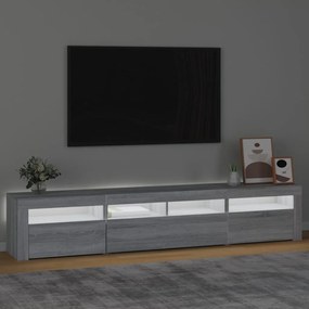 Έπιπλο Τηλεόρασης με LED Γκρι Sonoma 210 x 35 x 40 εκ. - Γκρι