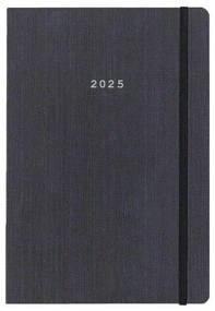 Next ημερολόγιο 2025 fabric ημερήσιο flexi γκρι με λάστιχο 17x25εκ.  τμχ.