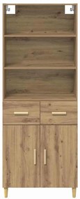 vidaXL Highboard Artisan Oak 69,5 x 32,5 x 180 εκ Επεξεργασμένο ξύλο