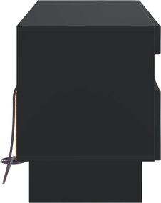 vidaXL Ντουλάπα LED Τηλεόρασης Μαύρο Επεξεργασμένο Ξύλο