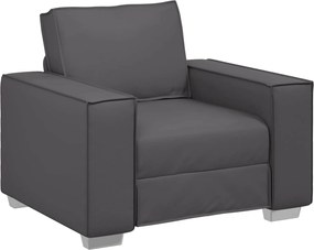 vidaXL Καθίσμα Σαλονιού Γκρι 100 cm Τεχνητό Δέρμα