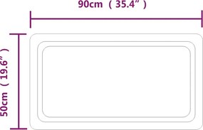 vidaXL Καθρέφτης Μπάνιου με LED 50x90 εκ.