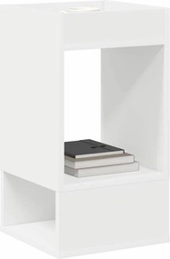 vidaXL End Table 2 pcs Λευκό 30 x 30 x 56 εκ. Επεξεργασμένο ξύλο
