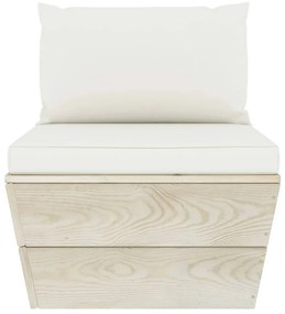 vidaXL Σαλόνι Κήπου από Παλέτες 6 τεμ. Ξύλο Ερυθρελάτης με Μαξιλάρια