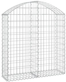 vidaXL Συρματοκιβώτιο Τοξωτό 100x30x100/120εκ. από Γαλβανισμένο Χάλυβα