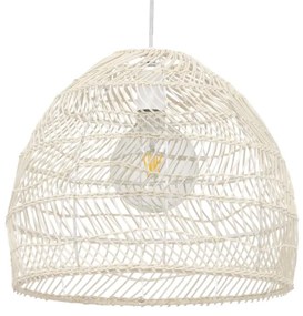 00968 GloboStar® GLOBOSTAR® MALIBU 00968 Boho Κρεμαστό Φωτιστικό Οροφής με Ντουί 1 x E27 AC 220-240V IP20 - Μπεζ - Μ40 x Π40 x Υ35cm