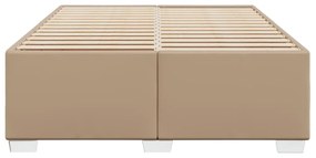 vidaXL Πλαίσιο Κρεβατιού Καπουτσίνο 140x190 εκ. από Συνθετικό Δέρμα