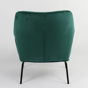 Πολυθρόνα ZINGIBER Πράσινο Ύφασμα/Μέταλλο 82.5x69x77cm