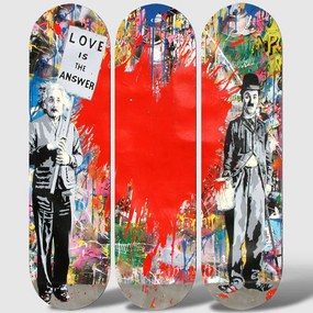 Διακοσμητικό Τοίχου (Σετ 3Τμχ) 715MRY1142 70x70cm Multi Wallity Mdf