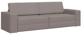 vidaXL Καναπές-κρεβάτι δαπέδου Taupe 245 x 78 x 77 εκ. ύφασμα