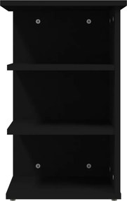 vidaXL Βοηθητικό Ντουλάπι Μαύρο 35 x 35 x 55 εκ. από Επεξ. Ξύλο