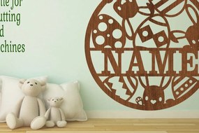 Intra απο ξύλο plywood Χρώμα wenge 3mm-4mm πάχος - Πινακίδα κοπής με λέιζερ Πάσχα Δίασταση 30x20 cm INTRAFABR-122360116