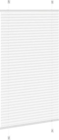 vidaXL Πλισέ περσίδα Λευκό 80x100 cm Πλάτος υφάσματος 79,4 cm