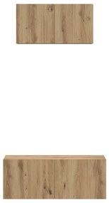 vidaXL Σετ επίπλου τηλεόρασης 2 pcs Artisan Oak Επεξεργασμένο ξύλο