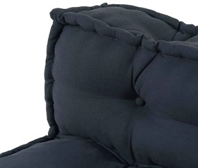 vidaXL Μαξιλάρι για καναπέ παλέτας 2 pcs Ανθρακί ύφασμα