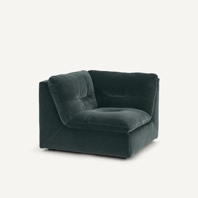 Γωνιακή πολυθρόνα σύνθεσης, βελούδο, Giuliano