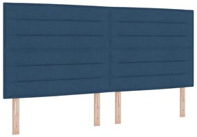 vidaXL Κεφαλάρι με κεφαλάρι Μπλε 200 cm ύφασμα