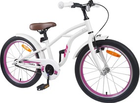 vidaXL Παιδικό Ποδήλατο 22 ίντσες για 7-12 ετών Λευκό