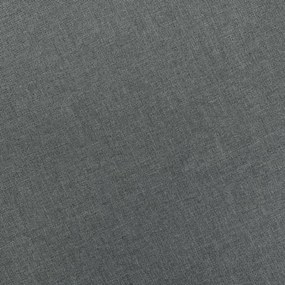 vidaXL Μπερζέρα Ανοιχτό Γκρι Υφασμάτινη με Υποπόδιο