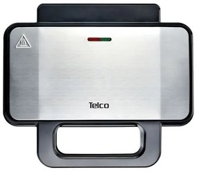 Telco Τοστιέρα - Σαντουιτσιέρα 1000W Με XL Grill Αποσπώμενες Πλάκες ZJ-255 Inox 060128