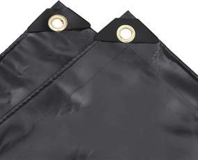 vidaXL Μουσαμάς Μαύρο 1 x 2,5 μ. 650 γρ./μ²