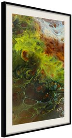 Αφίσα - Turbulent Green - 30x45 - Μαύρο - Με πασπαρτού