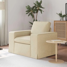 vidaXL Καναπές Κρεμ 103 x 80 x 82 εκ ύφασμα