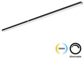 Φωτιστικό Μαγνητικής Ράγας LED 12W 3000K Μαύρο 4288400 Slim Magnetic Viokef 4288400 Μαύρο