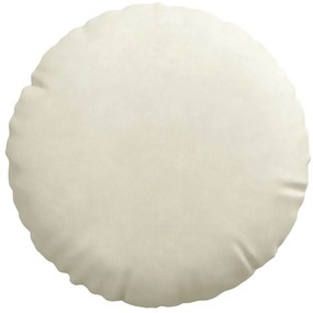 vidaXL Μαξιλάρια καθισμάτων 2 pcs Κρεμ Ø 40 x 13 εκ. Βελούδο