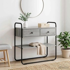 vidaXL Τραπέζι κονσόλας Γκρι Sonoma 80 x 40 x 75 εκ.