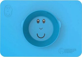 Δίσκος Εκπαίδευσης Φαγητού Matchstick Monkey Anti-Slip Bowl Blue