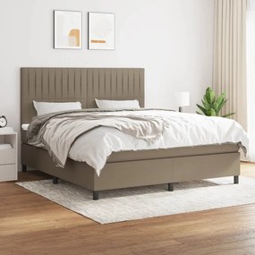 ΚΡΕΒΑΤΙ BOXSPRING ΜΕ ΣΤΡΩΜΑ TAUPE 180X200 ΕΚ. ΥΦΑΣΜΑΤΙΝΟ 3141957