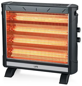 LIFE HEAT WAVE Σόμπα Χαλαζία με Θερμοστάτη 2750W