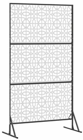 vidaXL Οθόνη Ιδιωτικότητας Γκρι 100 x 50 x 180 εκ. Ατσάλι